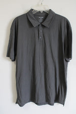 True Classic Solid Gray Polo Shirt | XL