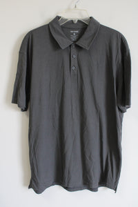 True Classic Solid Gray Polo Shirt | XL