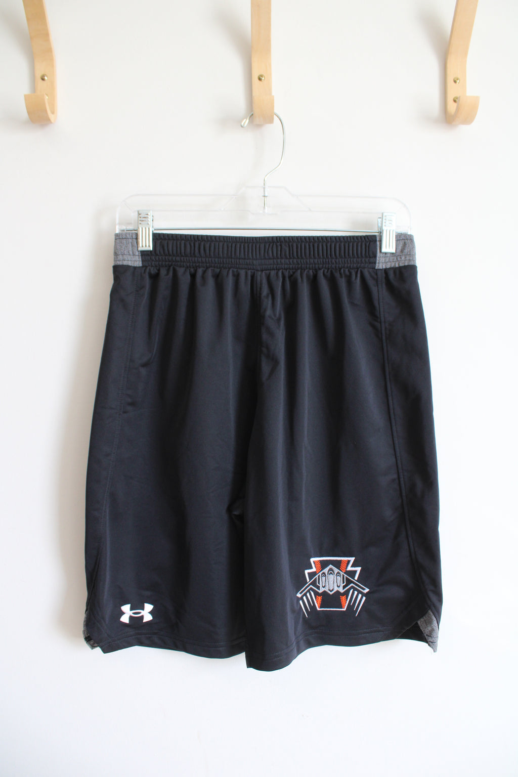 NEW Under Armour Black & Gray Athletic Shorts | S