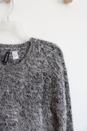 H&M Divided Fuzzy Gray Sweater | XS