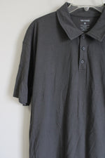 True Classic Solid Gray Polo Shirt | XL