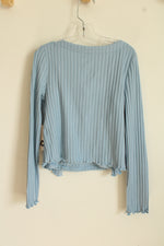 NEW SO Baby Blue Rib Knit Cardigan and Tank Top | 7