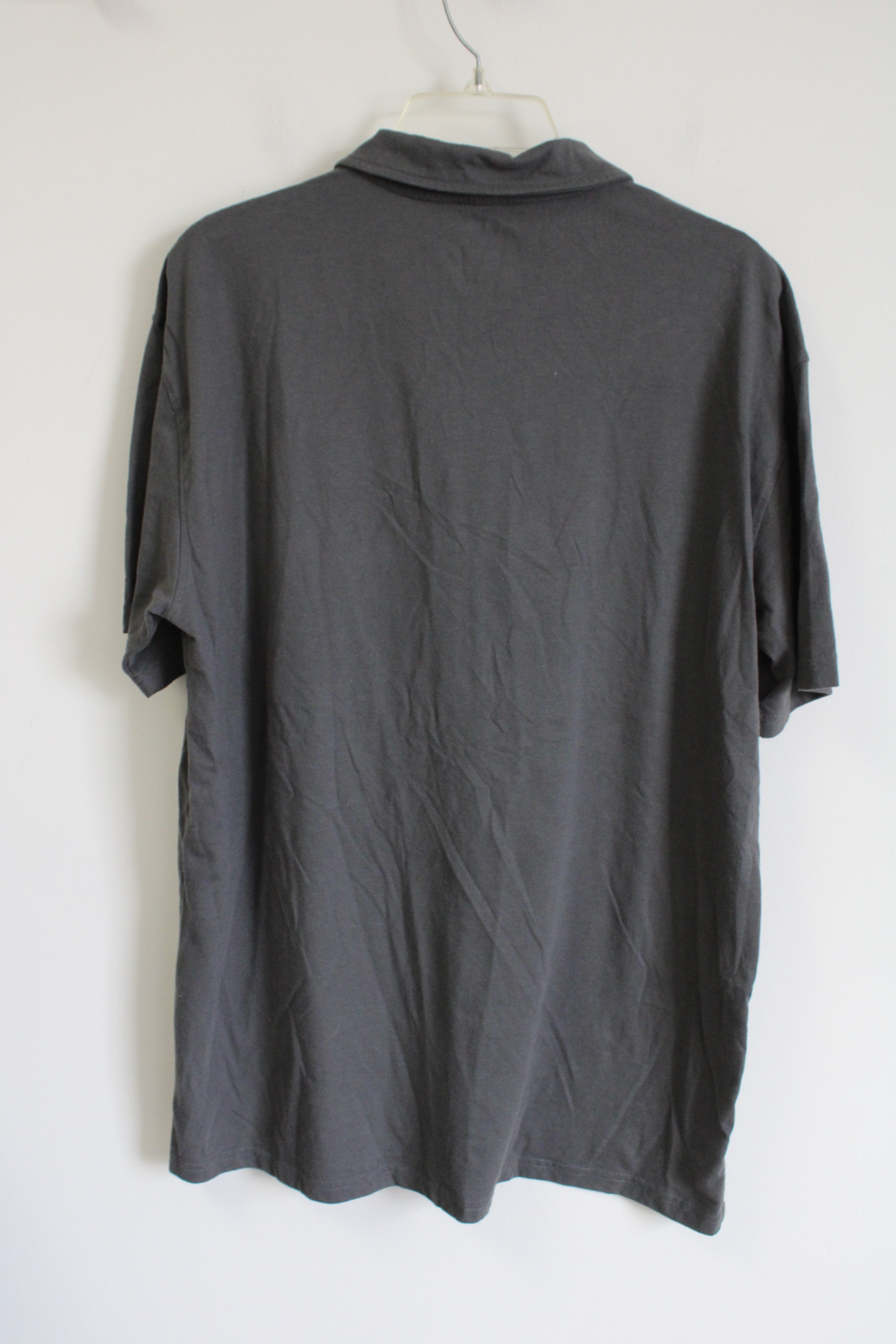 True Classic Solid Gray Polo Shirt | XL