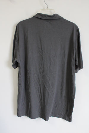 True Classic Solid Gray Polo Shirt | XL