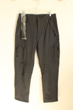 Dark Gray Fleece Lined Cargo Pocket Pants with Belt | 32X29