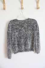 H&M Divided Fuzzy Gray Sweater | XS