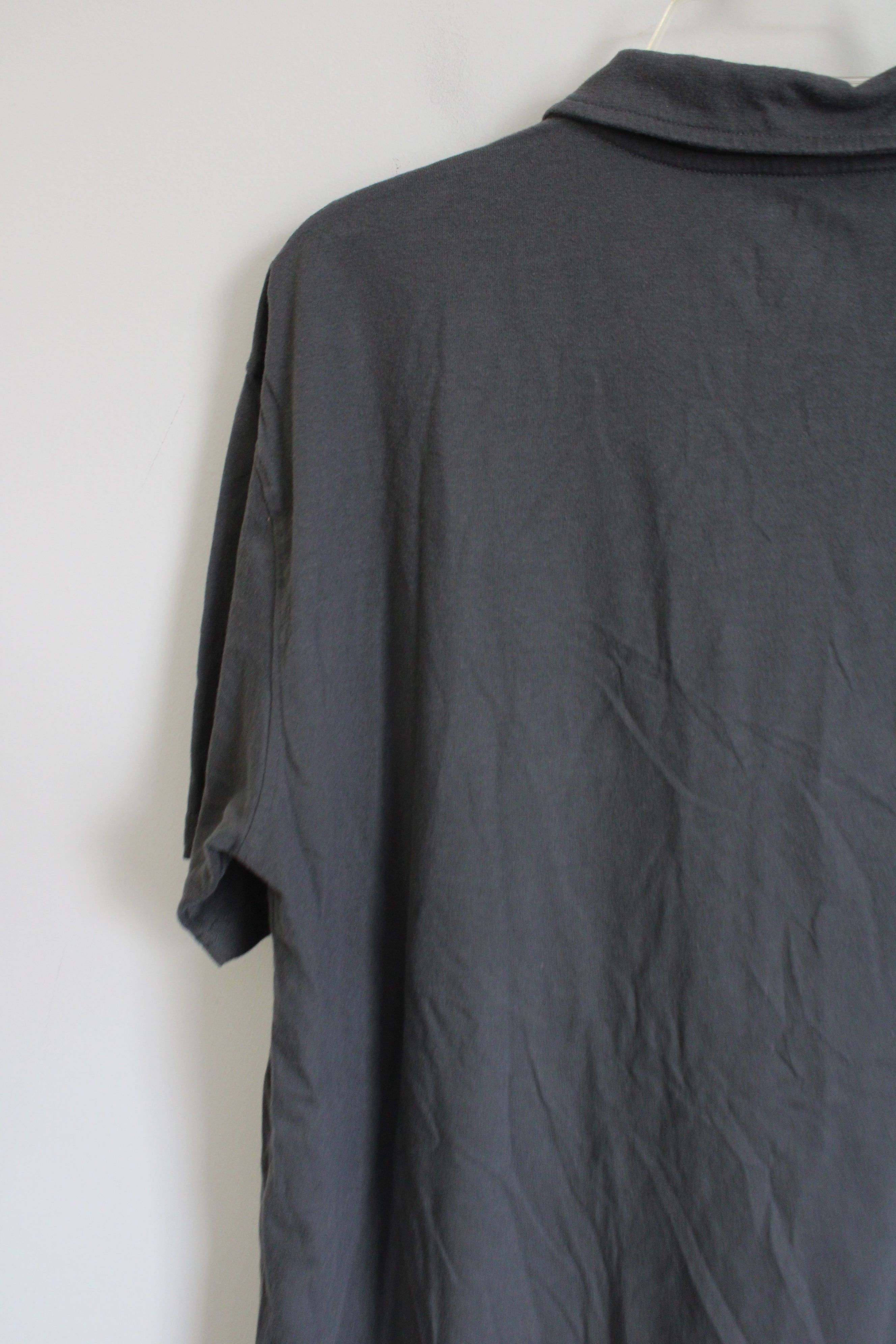 True Classic Solid Gray Polo Shirt | XL