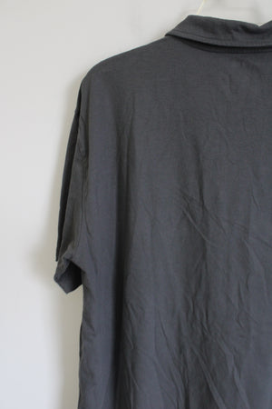 True Classic Solid Gray Polo Shirt | XL
