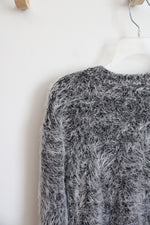 H&M Divided Fuzzy Gray Sweater | XS