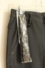 Dark Gray Fleece Lined Cargo Pocket Pants with Belt | 32X29
