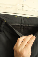 Dark Gray Fleece Lined Cargo Pocket Pants with Belt | 32X29