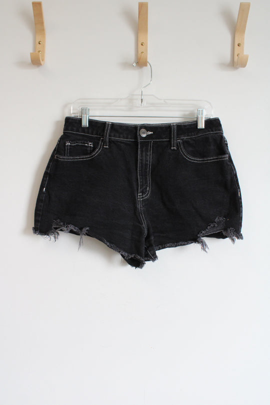SO Super High Rise Black Denim Cuttoff Shorts | 11/30W