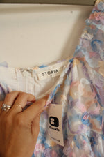 NEW Storia Purple Floral Babydoll Tulle Dress | M