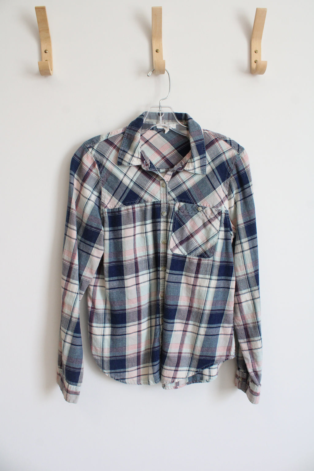 Maurices Multi-Colored Plaid Button Down Shirt | M