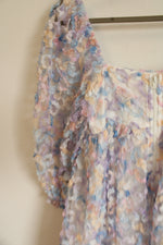NEW Storia Purple Floral Babydoll Tulle Dress | M