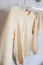NEW Lou & Grey Butter Yellow Sweatshirt & Shorts Set | XXS Petite