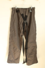 Berne Gray Mesh Lined Heavyweight Pants with Suspenders and Side Zipper | 40 X 32