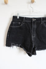 SO Super High Rise Black Denim Cuttoff Shorts | 11/30W