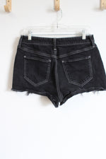 SO Super High Rise Black Denim Cuttoff Shorts | 11/30W