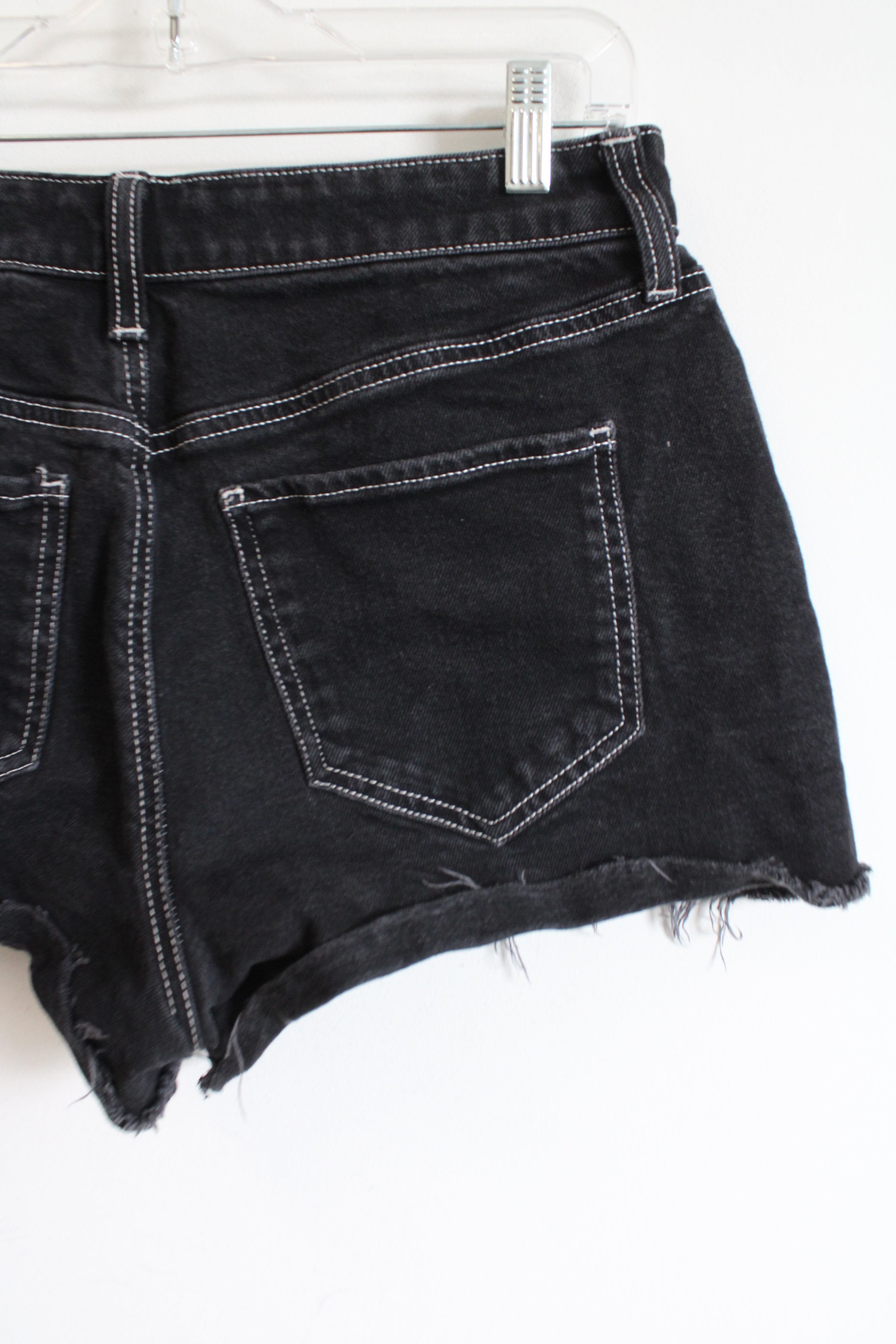 SO Super High Rise Black Denim Cuttoff Shorts | 11/30W