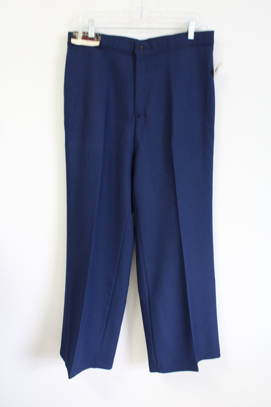 NEW JC Penny Motion Pant Blue Wide Leg Trouser | 34X30