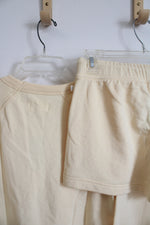 NEW Lou & Grey Butter Yellow Sweatshirt & Shorts Set | XXS Petite