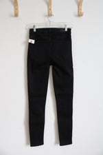 NEW Abercrombie & Fitch Simone High Rise Super Skinny Black Jeans | 0/25