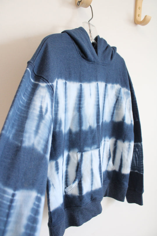 NEW Wonder Nation Blue Tie-Dyed Hoodie | Youth M (7/8)