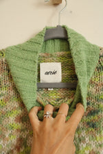 Aerie Green Wool Blend Mock Neck Sweater | S