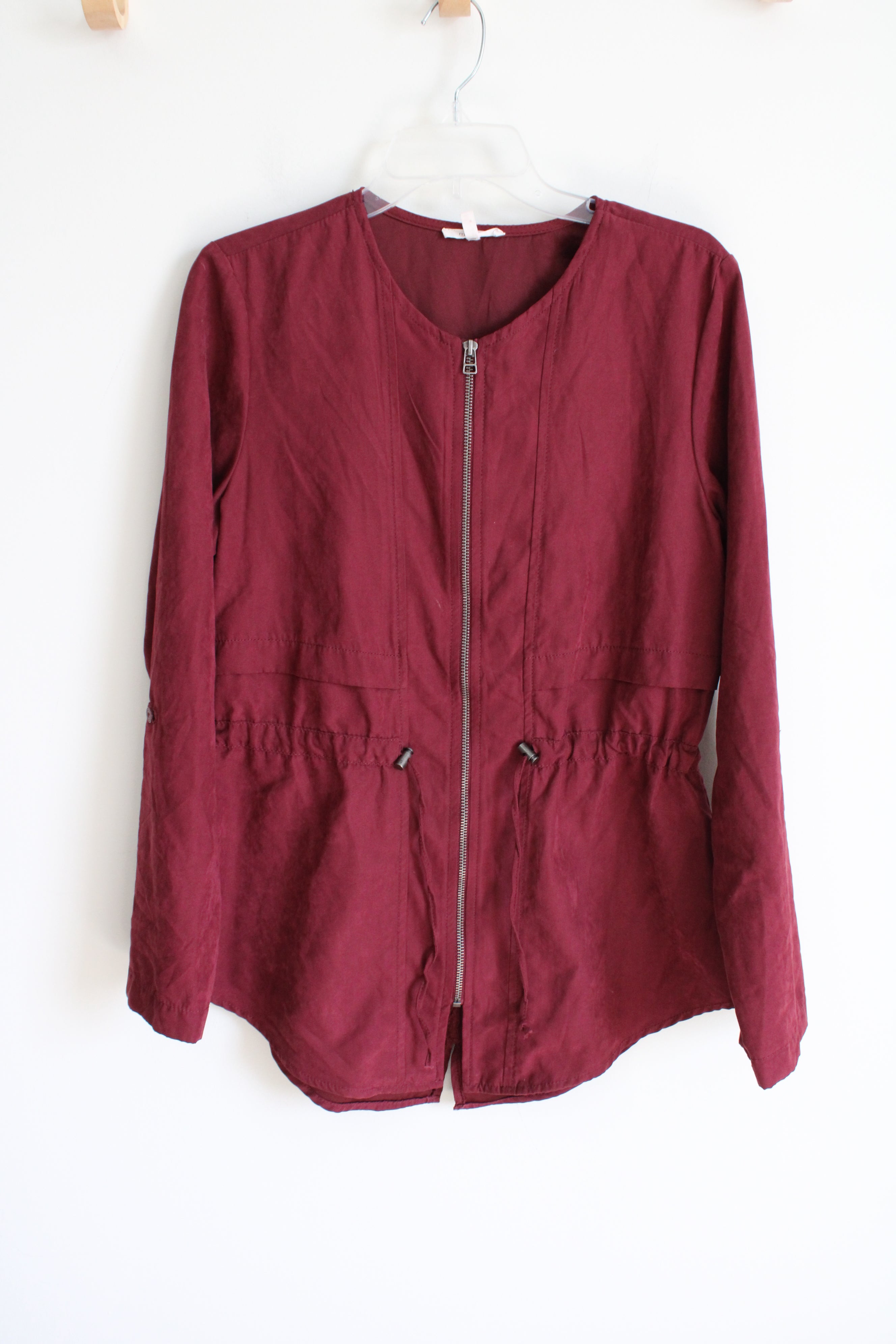 Maurices Maroon Sueded Jacket | M