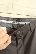 NEW Haggar Gray Perfect Fit Waistband Dress Pants | 32x34