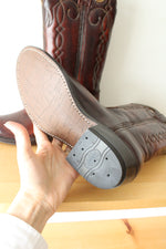 NEW Iron Age Brown Western Cowgirl Steel Toe Boots | Size 6.5