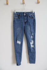 Wax Jean Distressed Skinny Jeans | 7/28