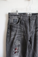 Parish Nation Distressed Patchwork Gray Jeans | 36