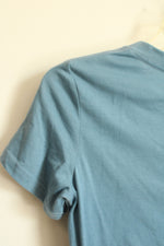 Garneau Light Blue V-neck "Find your Road" T-shirt | M