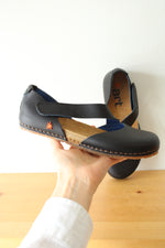 The Art Company Spanish Strap Closed Toe Sandal In Napa Black | Size 38