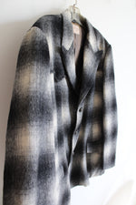 Vintage Allen MFG Co. Charcoal Gray Plaid Jacket | 48