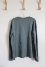 Patagonia Dusty Blue Logo Long Sleeved Shirt | Youth XL (14)