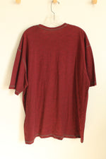 NEW Redhead Dark Red with Gray Stitching T-shirt | 2XL