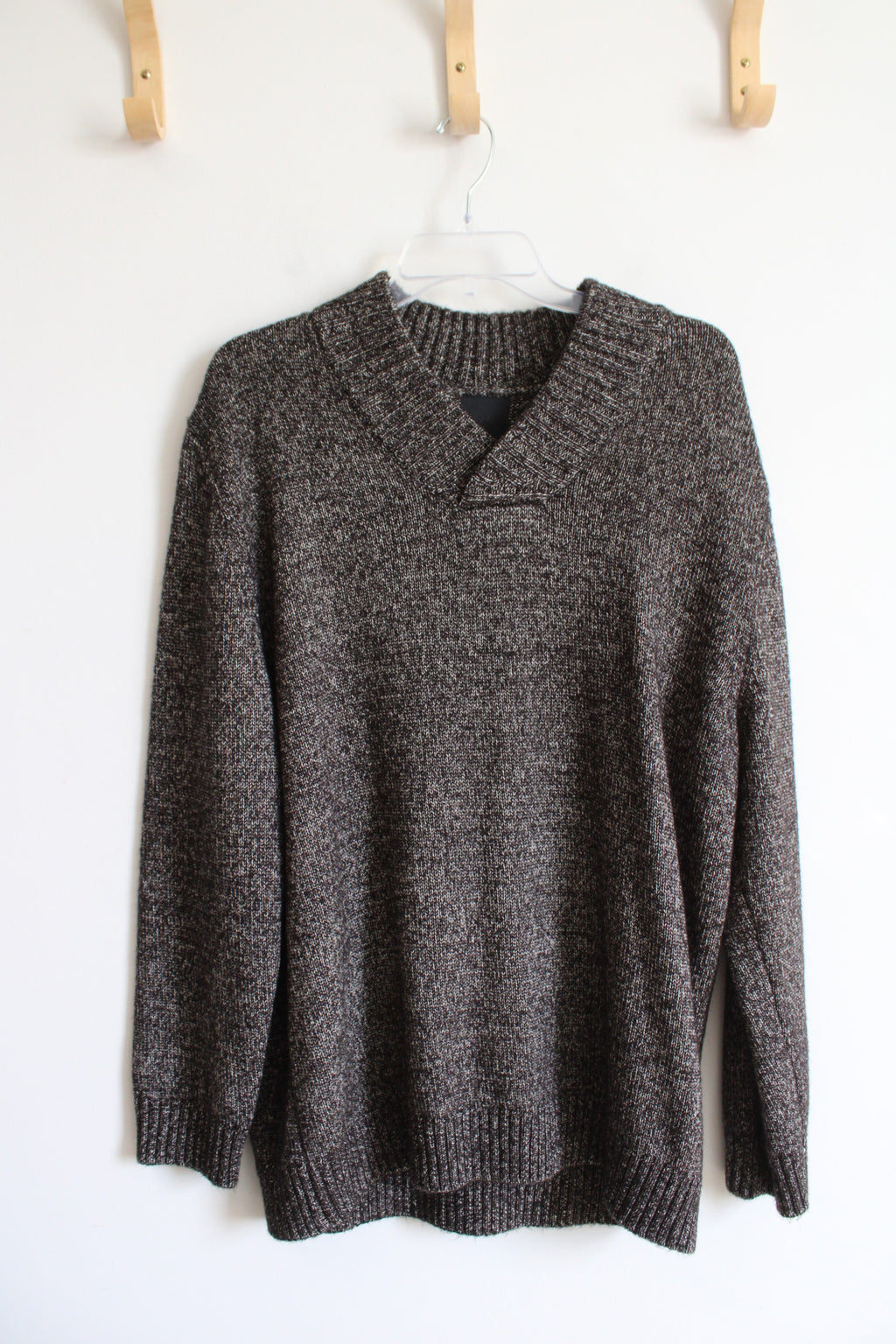 H&M Brown & White Speckled Sweater | XL