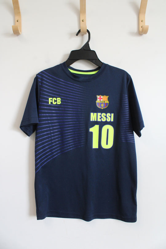 FC Barcelona #10 Messi Navy Blue Jersey | Youth L