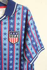 New Umbro Blue and Red USA Athletic Polo Shirt | 10/12
