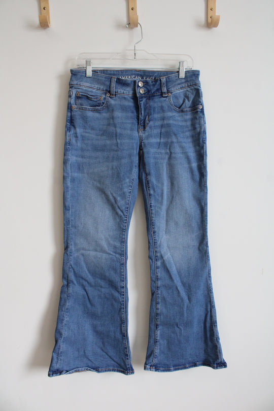 American Eagle Super Low-Rise Flare Jeans | 8 Short