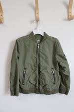 H&M Olive Green Bomber Jacket | Youth 5/6