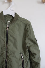 H&M Olive Green Bomber Jacket | Youth 5/6