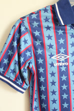 New Umbro Blue and Red USA Athletic Polo Shirt | 6/7