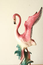 Porcelain Flamingo Mid-Century Figurine
