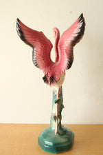 Porcelain Flamingo Mid-Century Figurine