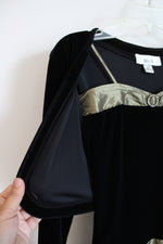 Ally B. Black Velvet & Green Dress & Shrug | Youth 16