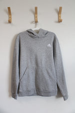 Adidas Regular Fit Fleece Lined Gray Hoodie | Youth L (14/16)
